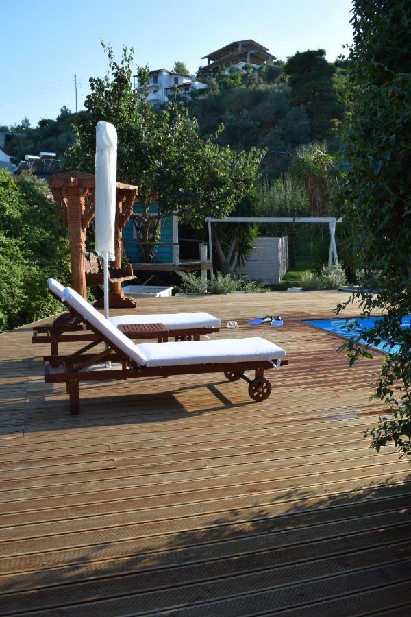 Serenity Luxury Villa, Skiathos 圣帕拉斯凯维 外观 照片